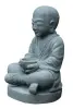  Product image 2 of the product “Sitting monk with bowl, 50cm height, cast lava stone, handcrafted& coloured ”